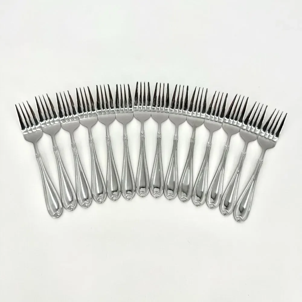 Pfaltzgraff Summerset Lot of 14 Salad Salad Forks 6 7/8 inch Stainless Flatware